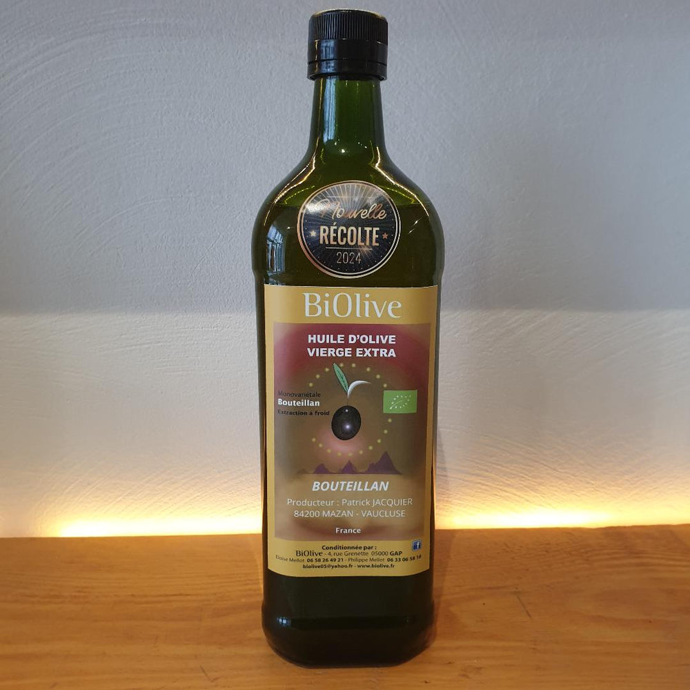 Huile d'olive "Bouteillan" (France) NOUVELLE RECOLTE ! (hiver 2024 -2025). Saveurs fruitées - Assaisonnement -